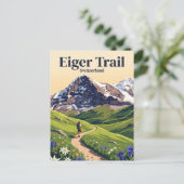 Carte Postale Sentier de l'Eiger Suisse (Debout devant)