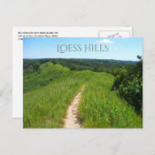 Carte Postale Sentier depuis le point de vue, Loess Hills State  (Devant / Derrière)