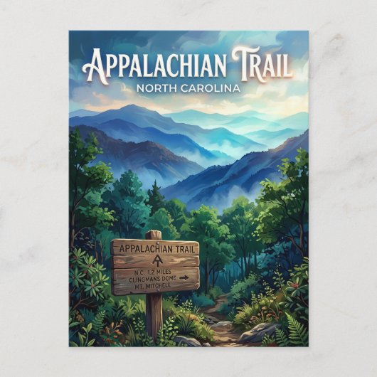 Carte Postale Sentier des Appalaches États-Unis (Devant)