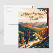 Carte Postale Sentier des Appalaches USA (Devant / Derrière)
