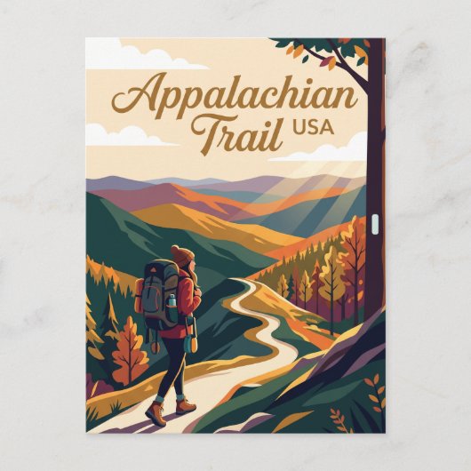 Carte Postale Sentier des Appalaches USA (Devant)