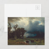 Carte Postale Sentier des bisons : La tempête imminente (Devant / Derrière)