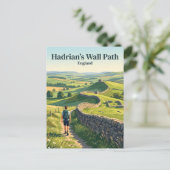 Carte Postale Sentier du mur d'Hadrien Angleterre (Debout devant)