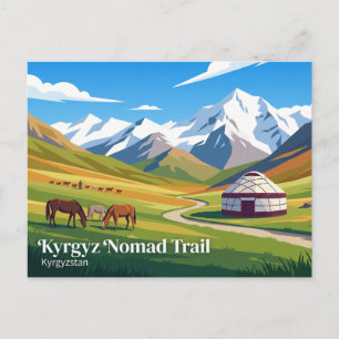 Carte Postale Sentier du nomade kirghize, Kirghizistan