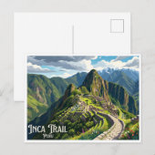 Carte Postale Sentier Inca Cusco Pérou (Devant / Derrière)