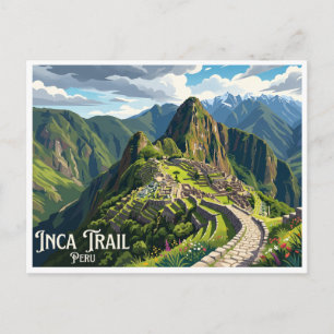 Carte Postale Sentier Inca Cusco Pérou