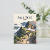 Carte Postale Sentier inca Pérou (Debout devant)