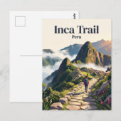 Carte Postale Sentier inca Pérou (Devant / Derrière)