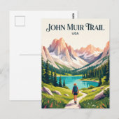 Carte Postale Sentier John Muir USA (Devant / Derrière)