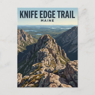 Carte Postale Sentier Knife Edge, Katahdin Maine