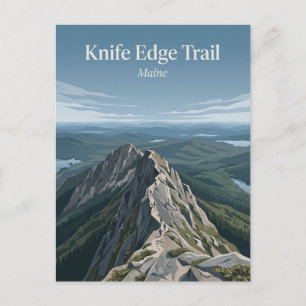Carte Postale Sentier Knife Edge, Katahdin Maine
