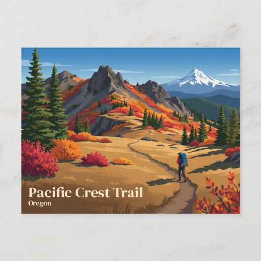 Carte Postale Sentier Pacific Crest Oregon (Devant)