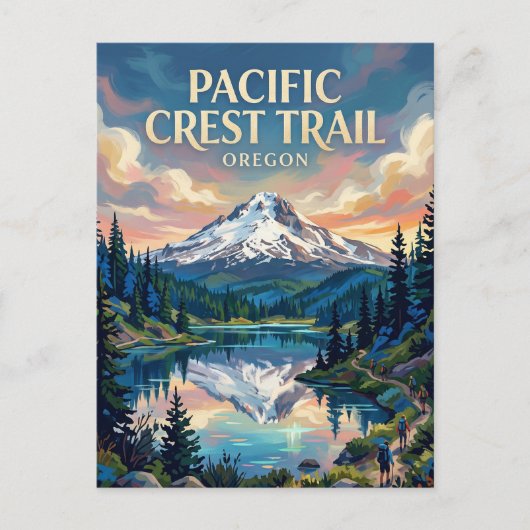 Carte Postale Sentier Pacific Crest USA (Devant)
