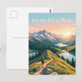 Carte Postale Sentier Pacific Crest USA (Devant / Derrière)