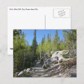 Carte Postale Sentier pour Alberta Falls (Devant / Derrière)