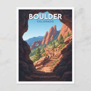 Carte Postale Sentier Royal Arch, Chautauqua Park Boulder Colora