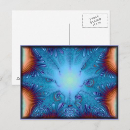 Carte Postale Sentiment bleu (Devant / Derrière)