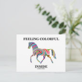 Carte Postale Sentiment de couleur à l'intérieur (Debout devant)