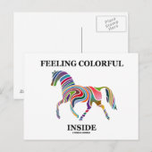 Carte Postale Sentiment de couleur à l'intérieur (Devant / Derrière)