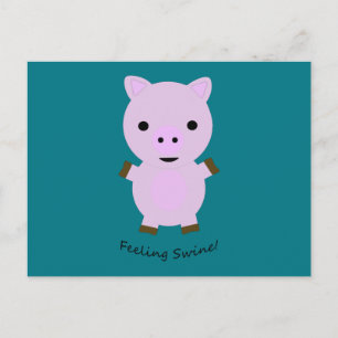 Carte Postale Sentiment de porc
