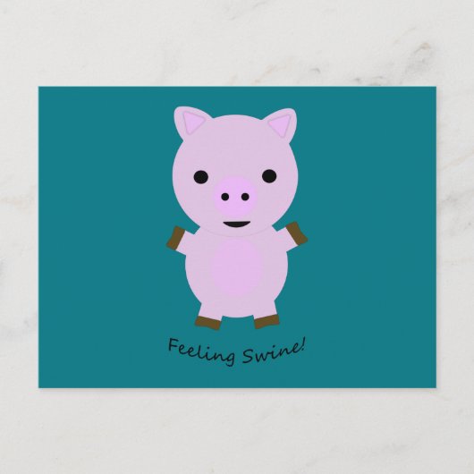 Carte Postale Sentiment de porc (Devant)