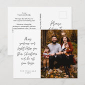 Carte Postale Sentimental, Joyeux Noël, Photo de famille (Devant / Derrière)