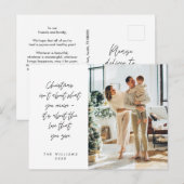 Carte Postale Sentimental, Joyeux Noël, Photo de famille (Devant / Derrière)