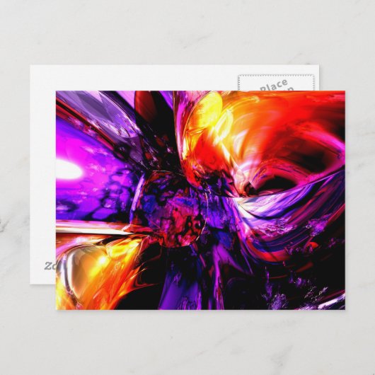 Carte Postale Sentiments mitigés Abstraits (Devant / Derrière)