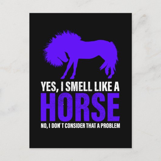 Carte Postale Sentir comme un cheval à Royal (Devant)