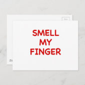 Carte Postale Sentir Mon Doigt (Devant / Derrière)