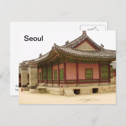 Carte Postale Séoul (Devant / Derrière)