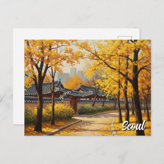 Carte Postale Séoul Bukchon Corée du Sud (Devant / Derrière)