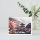 Carte Postale Séoul Corée du Sud Art Illustration de voyage vint (Debout devant)