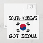 Carte Postale Séoul, la Corée du Sud (Devant / Derrière)