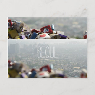 Carte Postale Séoul Love Locks