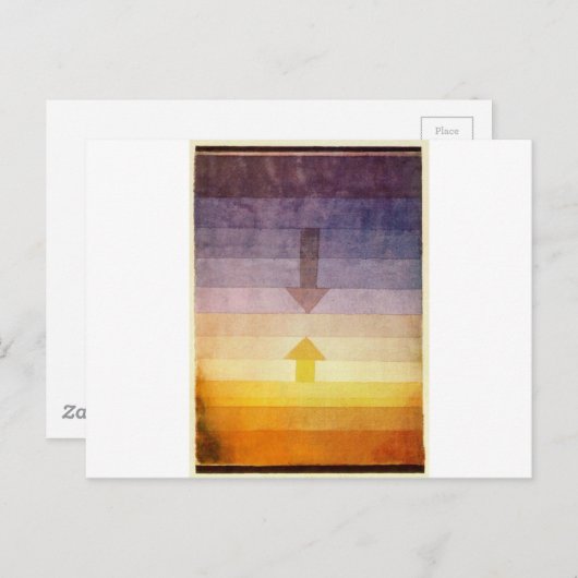 Carte Postale Séparation en soirée par Paul Klee (Devant / Derrière)