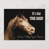 Carte Postale Séphia Toned Horse Rendez-vous rappel (Devant)