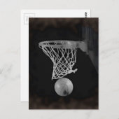 Carte Postale Sepia Basketball (Devant / Derrière)