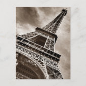 Carte Postale Sepia Color Eiffel Tower Paris (Devant)