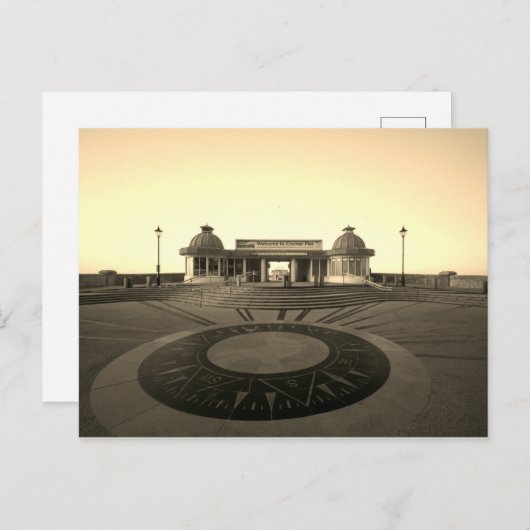 Carte postale Sepia Cromer Pier (Devant / Derrière)