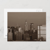 Carte Postale Sepia New York (Devant / Derrière)