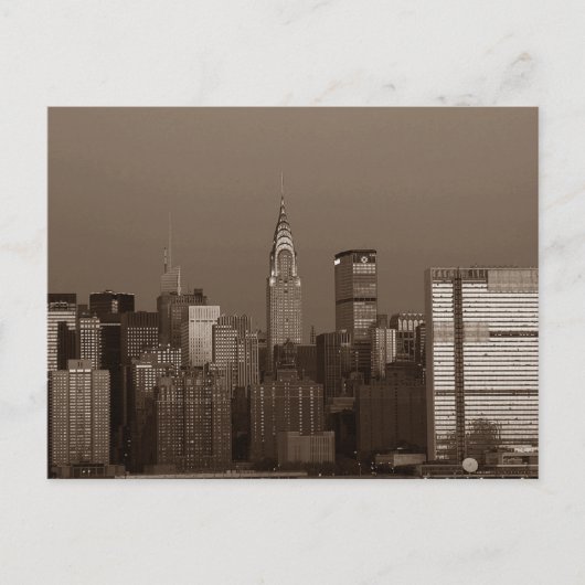 Carte Postale Sepia New York (Devant)