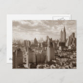 Carte Postale Sepia New York (Devant / Derrière)