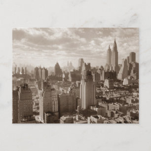 Carte Postale Sepia New York