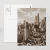Carte Postale Sepia New York (Devant / Derrière)