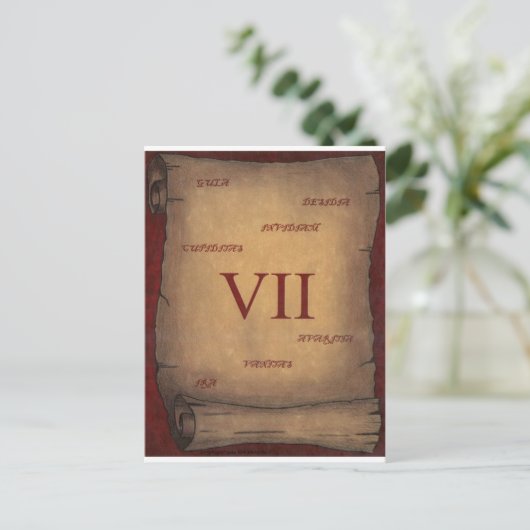 Carte Postale Sept (Debout devant)