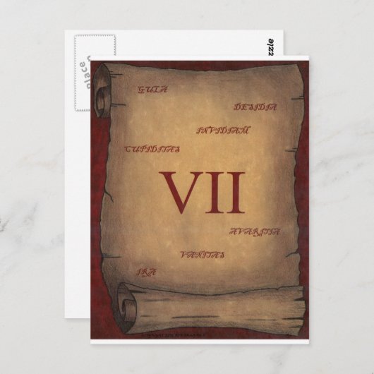 Carte Postale Sept (Devant / Derrière)