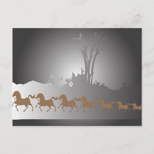 Carte Postale Sept chevaux (Devant)