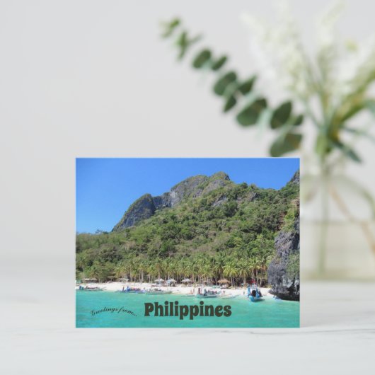 Carte Postale Sept commandos Beach Philippines (Debout devant)