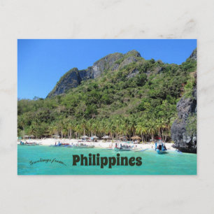 Carte Postale Sept commandos Beach Philippines